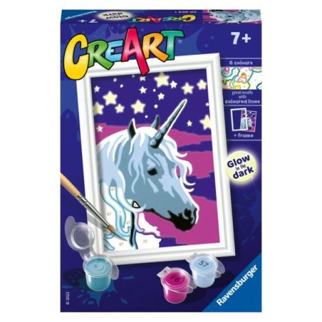 Ravensburger CreArt Unicorn Strălucitor - Pictură