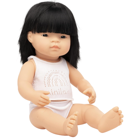 Papușă Asiatică Fată 38 cm Miniland - Anatomică