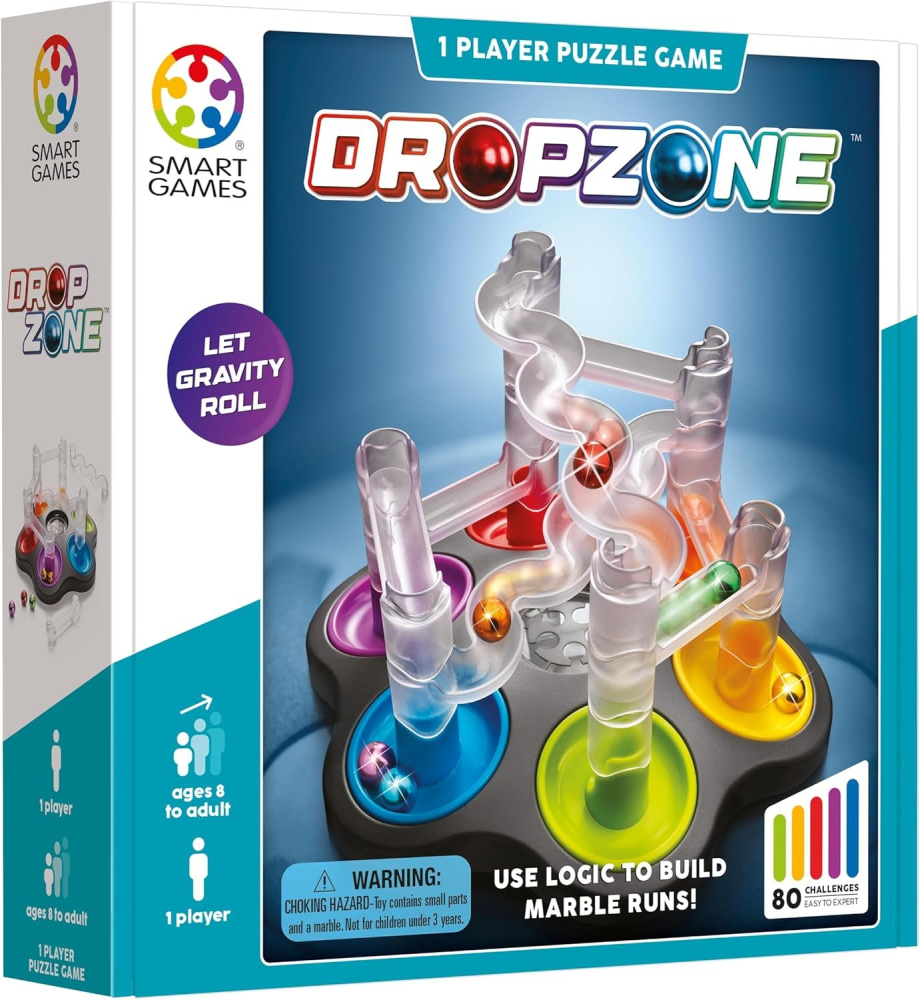 Smart Games Dropzone - Joc Logică 80 Provocări 8+ Ani