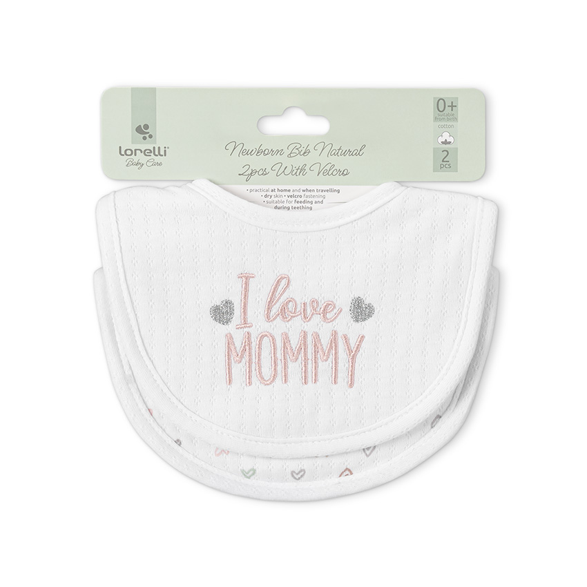 Bavete Lorelli Bumbac cu Velcro - Set 2 Bucăți - imagine 3