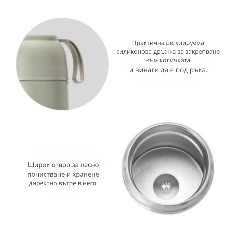 Termos Nuvita Sage 620ml - Temperatură Constantă - imagine 2