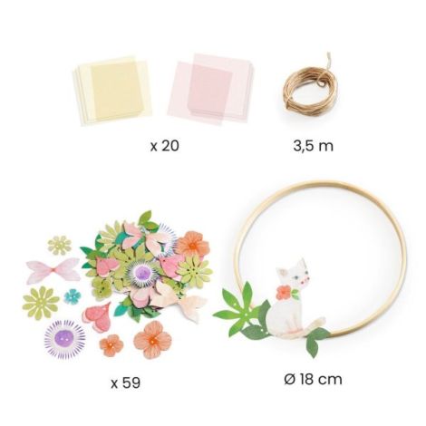Coronita DIY Flori Dalia | Joc Creativ Djeco - imagine 3