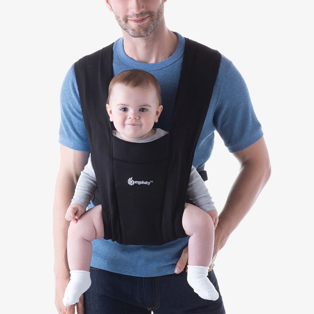 Marsupiu Ergobaby Embrace Pure Black - imagine 2