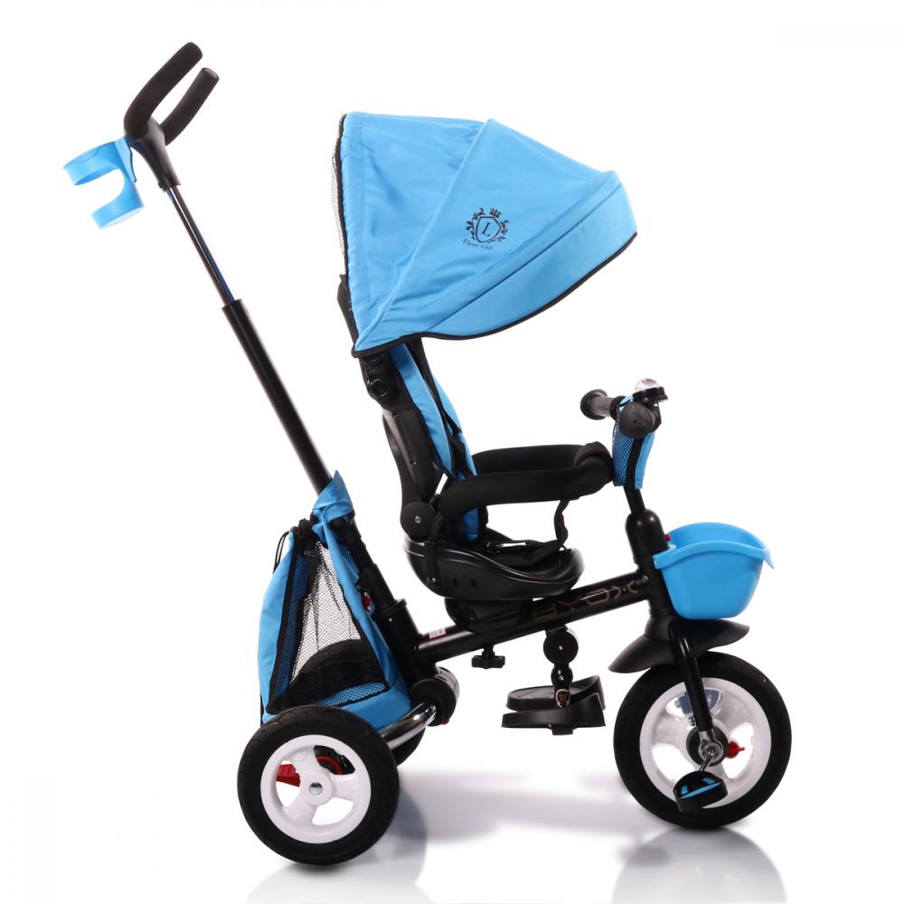 Tricicleta Byox Flexy Lux Blue Pliabila cu Maner Parental - imagine 8