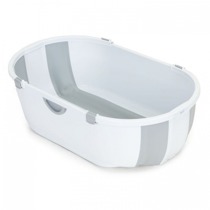 Cadita baie Ecotoys HA-B46 Gri cu dop scurgere - imagine 7