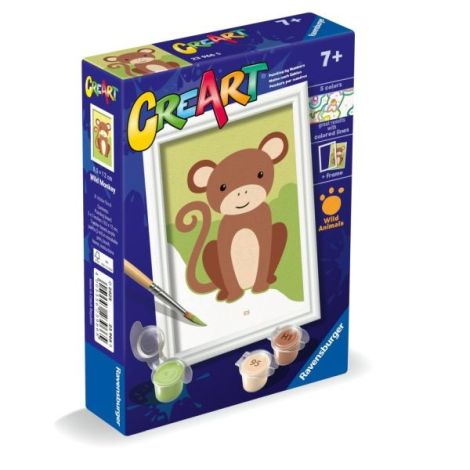 Ravensburger CreArt Pictură Maimuță Sălbatică - imagine 2