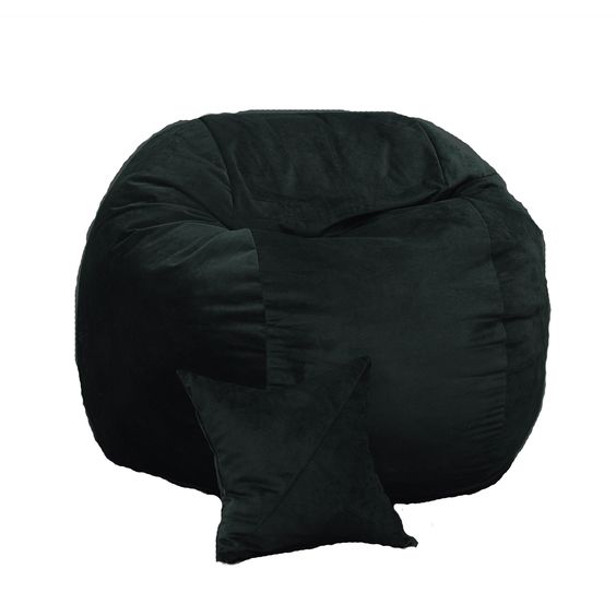 Pufrelax King Size Velvet Black 912RON - imagine 7