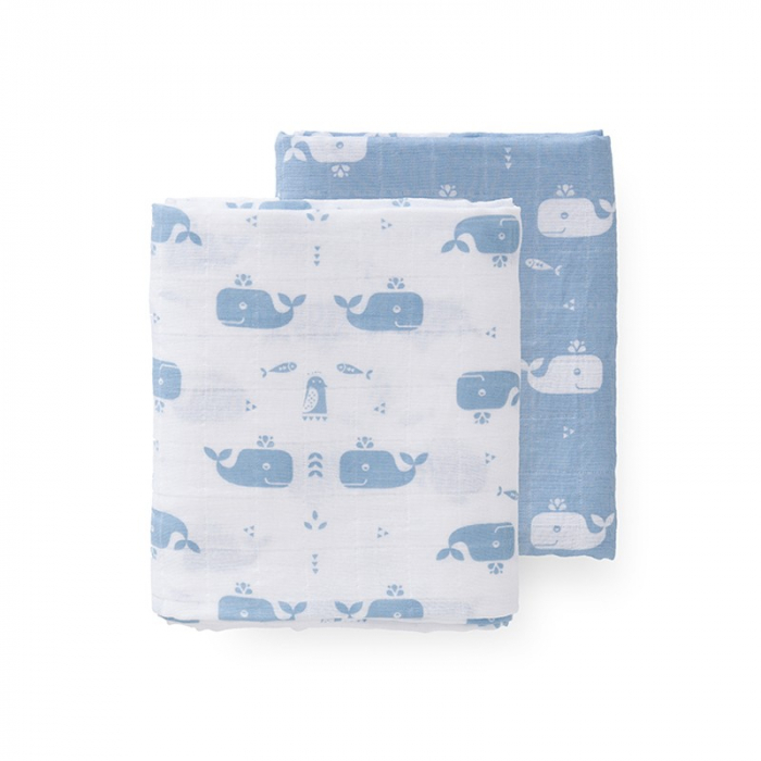 Set 2 Paturici Muselina Fresk Organic 120x120 cm
