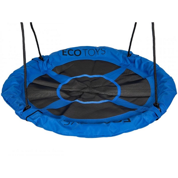 Leagan Ecotoys Cuib de Barza, Cadru Otel Albastru