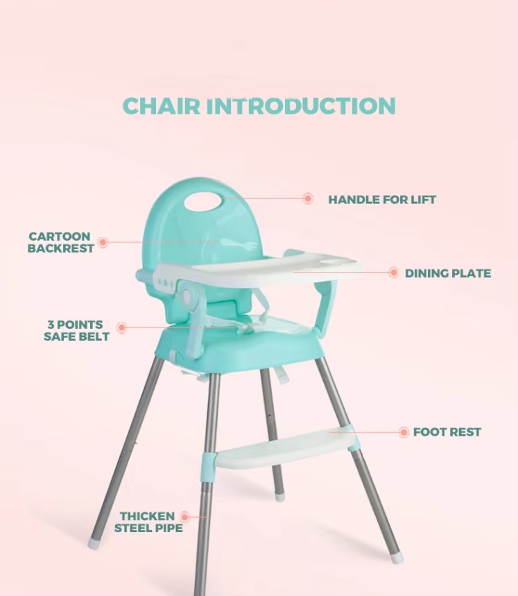 Little Mom Booster Gray - Scaun Masa 3-in-1 Pliabil - imagine 3
