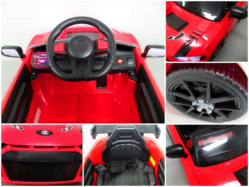 Masinuta Electrica Cabrio A1 Rosu pentru Copii - imagine 5