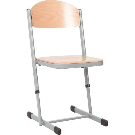 Scaun școlar Moje Bambino, Ajustabil, Argintiu