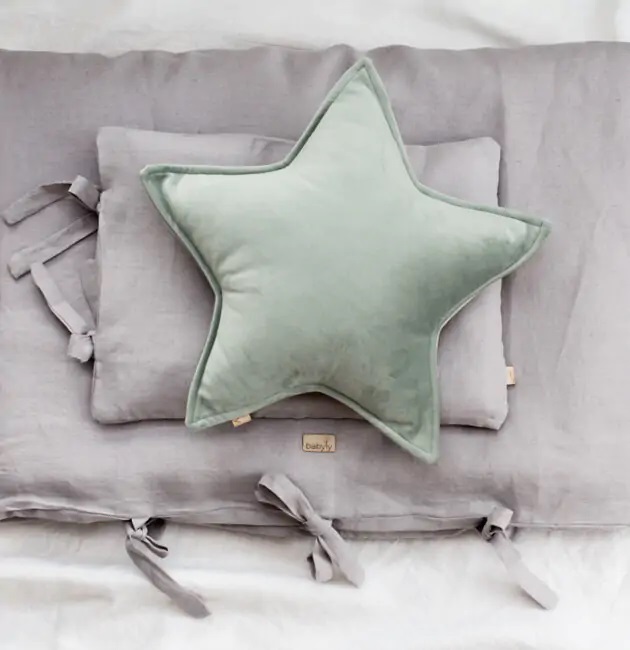 Perna Stea Velvet Menta Babyly S 39cm - imagine 2