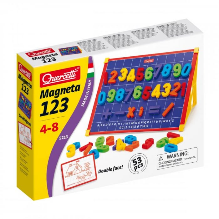 Tableta Magnetica 123 Quercetti, 53 Piese