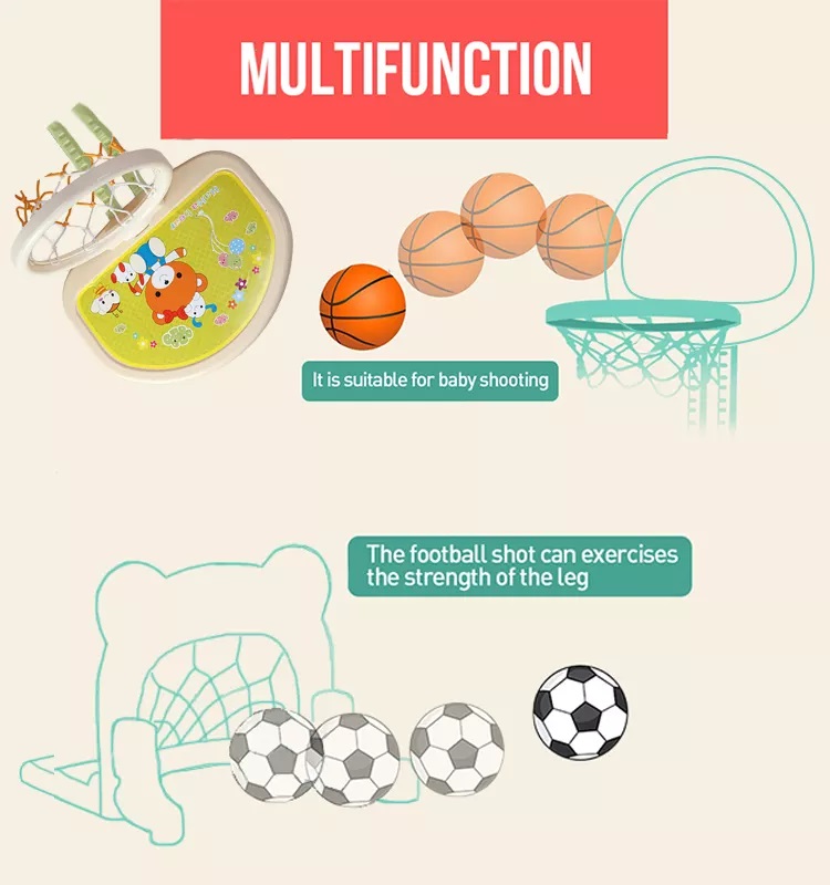 Nichiduta Basketball 2-in-1 cu Poartă Fotbal