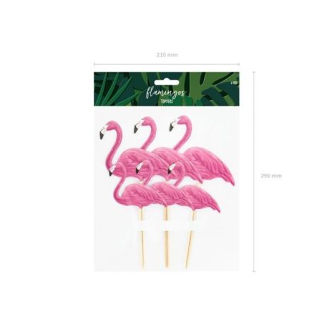 Decoratiuni Flamingo Party Deco 6buc - imagine 5