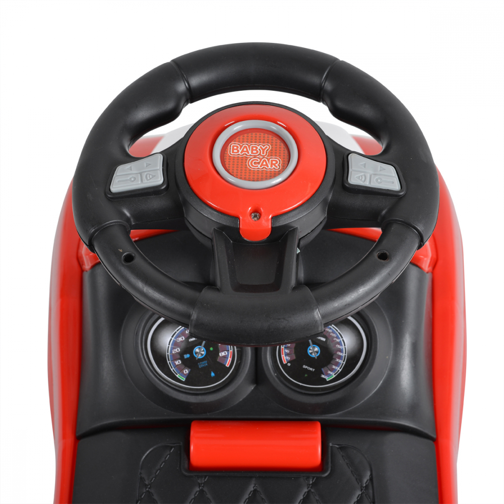 Moni Rider 2in1 Red - Masinuta de impins cu maner - imagine 3