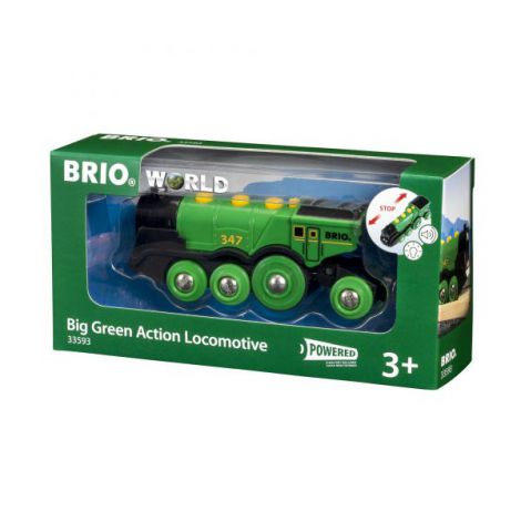 Locomotiva Verde Brio cu Sunet si Lumini