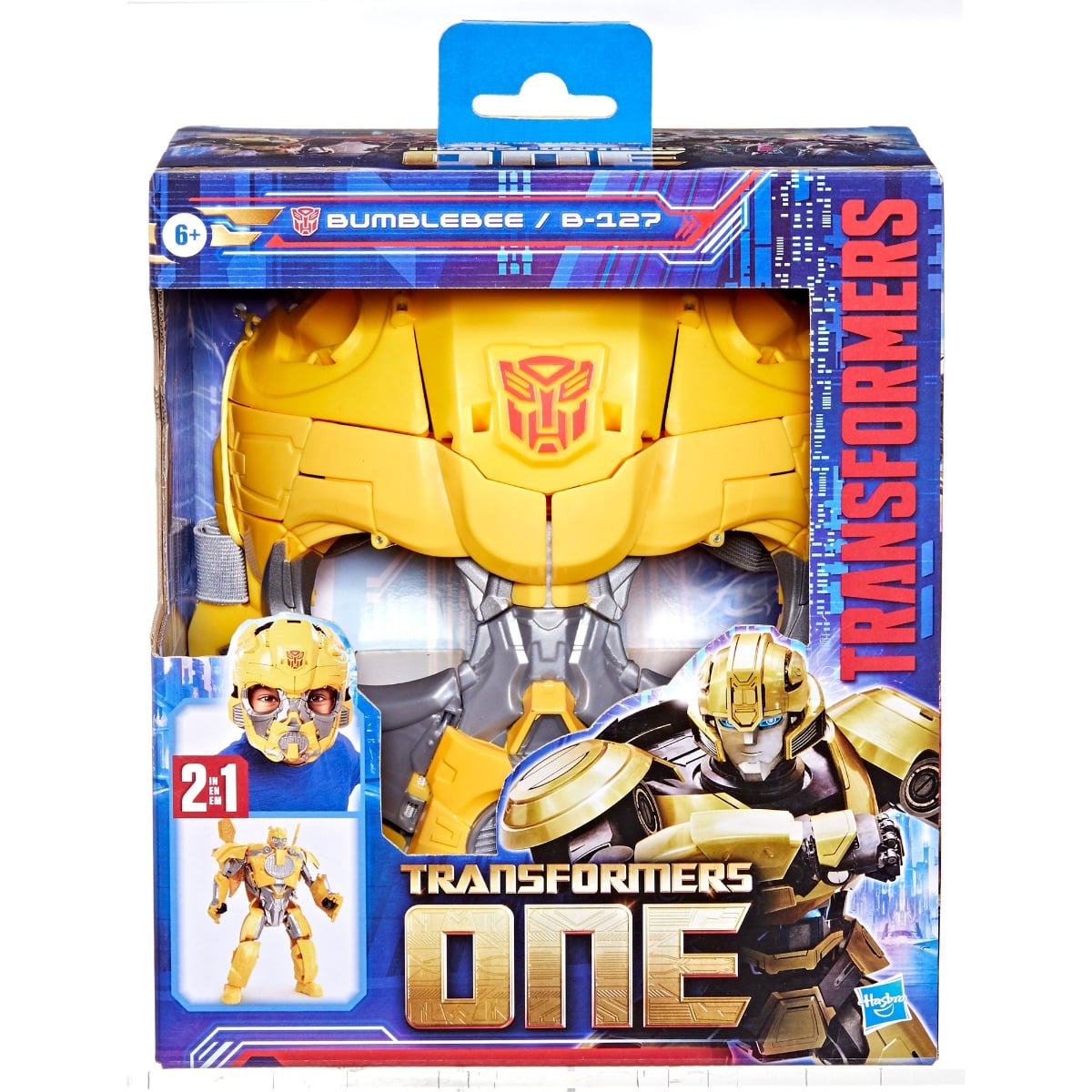 Figurina Transformers 2-în-1 Bumblebee cu Masca