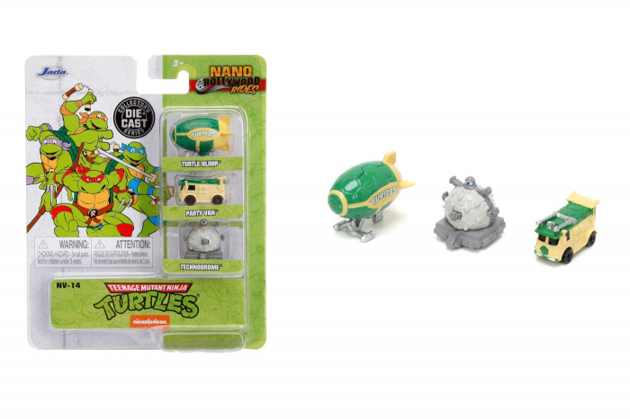 Set 3 Masinute Ninja Turtles Metalice Jadatoys