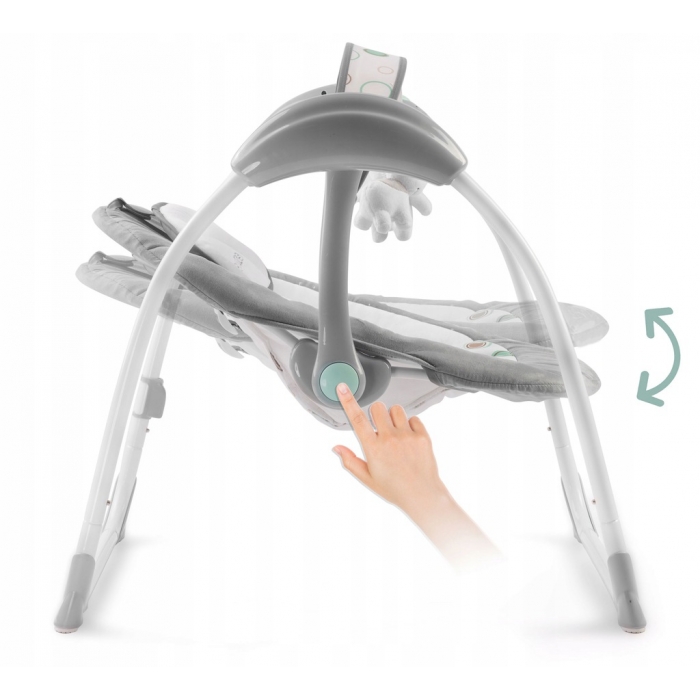 Leagan Electric Ricokids 7321 Gri cu Muzica - imagine 3