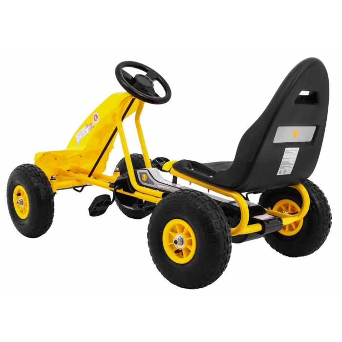 Gokart Champion Galben - Aventura Sigură 3+ - imagine 3