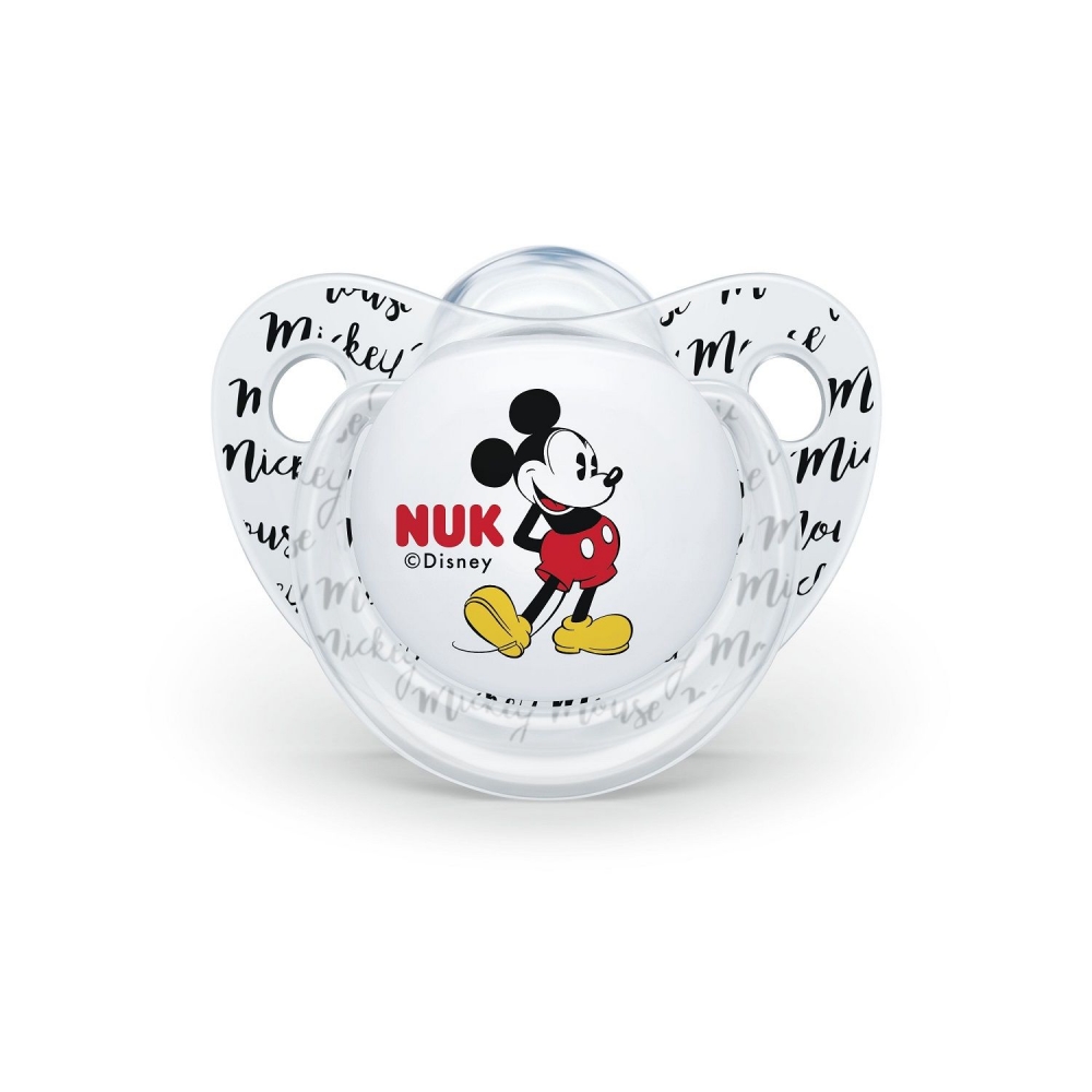 Suzeta NUK Mickey Silicon M1, 0-6 luni