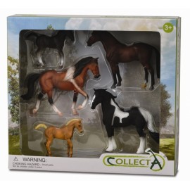 Set 5 Figurine Cai Collecta - Educativ si Detaliat