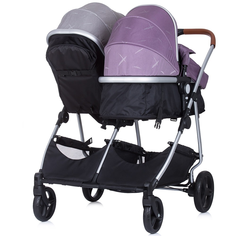 Carucior Gemeni Chipolino Duo Smart 2 in 1, Aluminiu - imagine 7