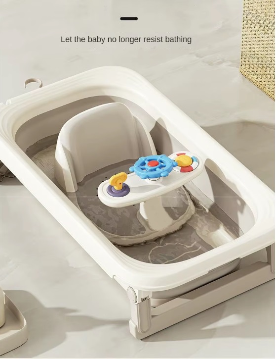 Little Mom Scaunel baie cu ghidon și jucării sonore - imagine 5
