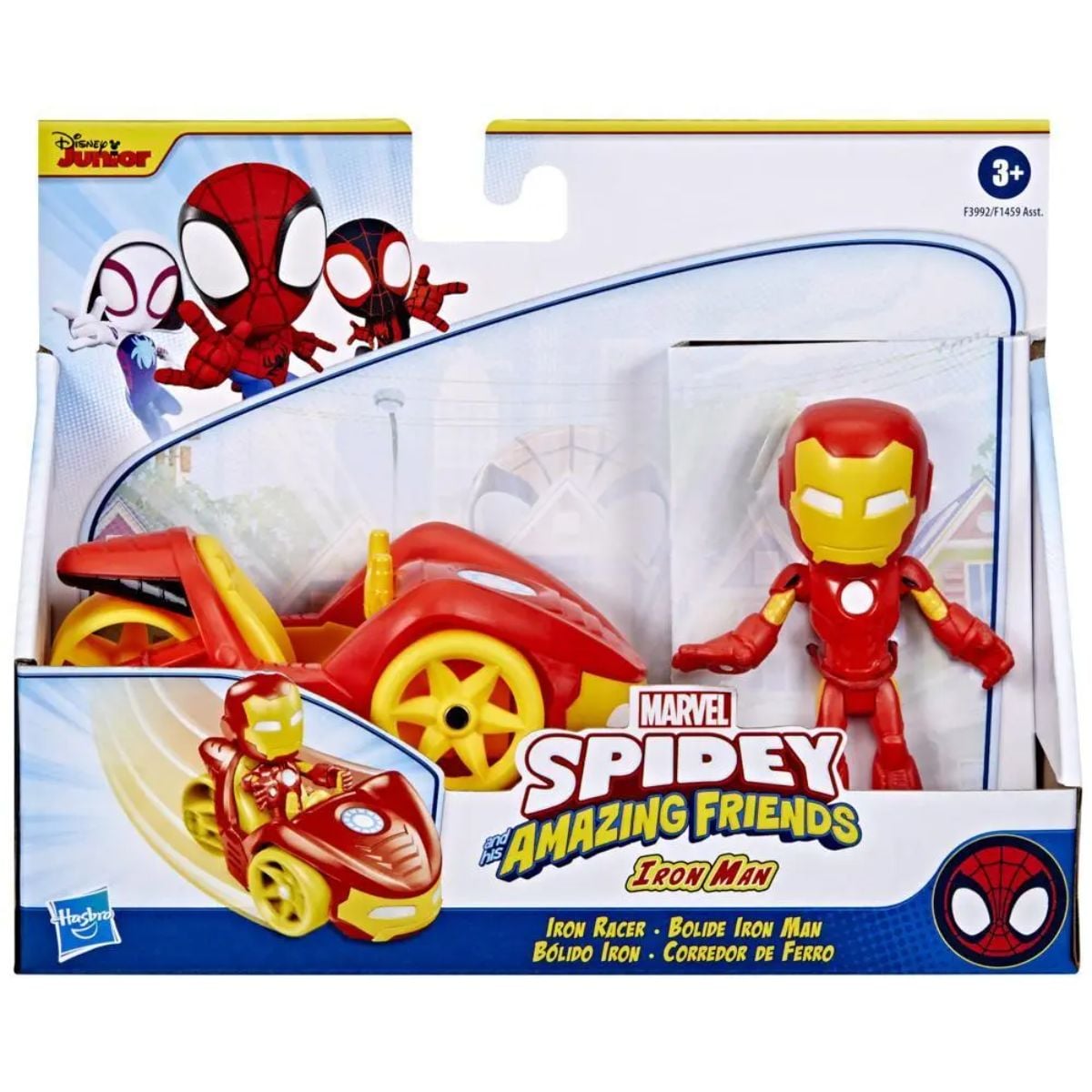 Figurina Iron Man & Iron Racer Spidey Friends
