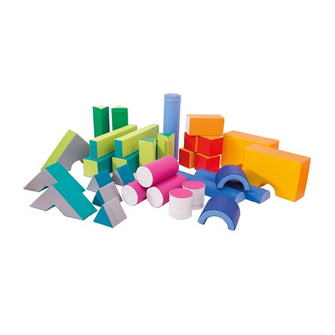 Moje Bambino Set 33 Blocuri Spuma cu Huse Detasabile