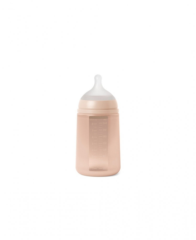 Biberon Suavinex din Silicon, 240ml, Nude - imagine 3