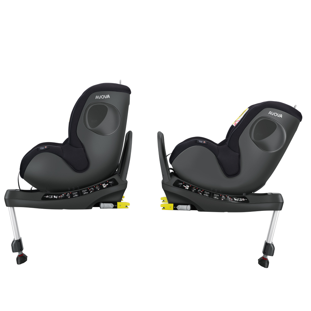 Scaun Auto Avova Sperber-Fix i-Size, Negru, Siguranta Premium - imagine 3