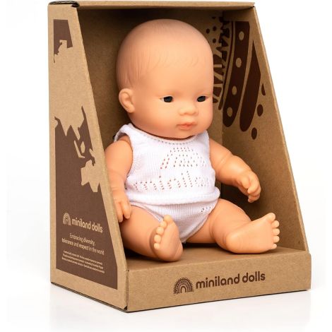 Păpușă Miniland Bebeluș Asiatic 21 cm - imagine 5