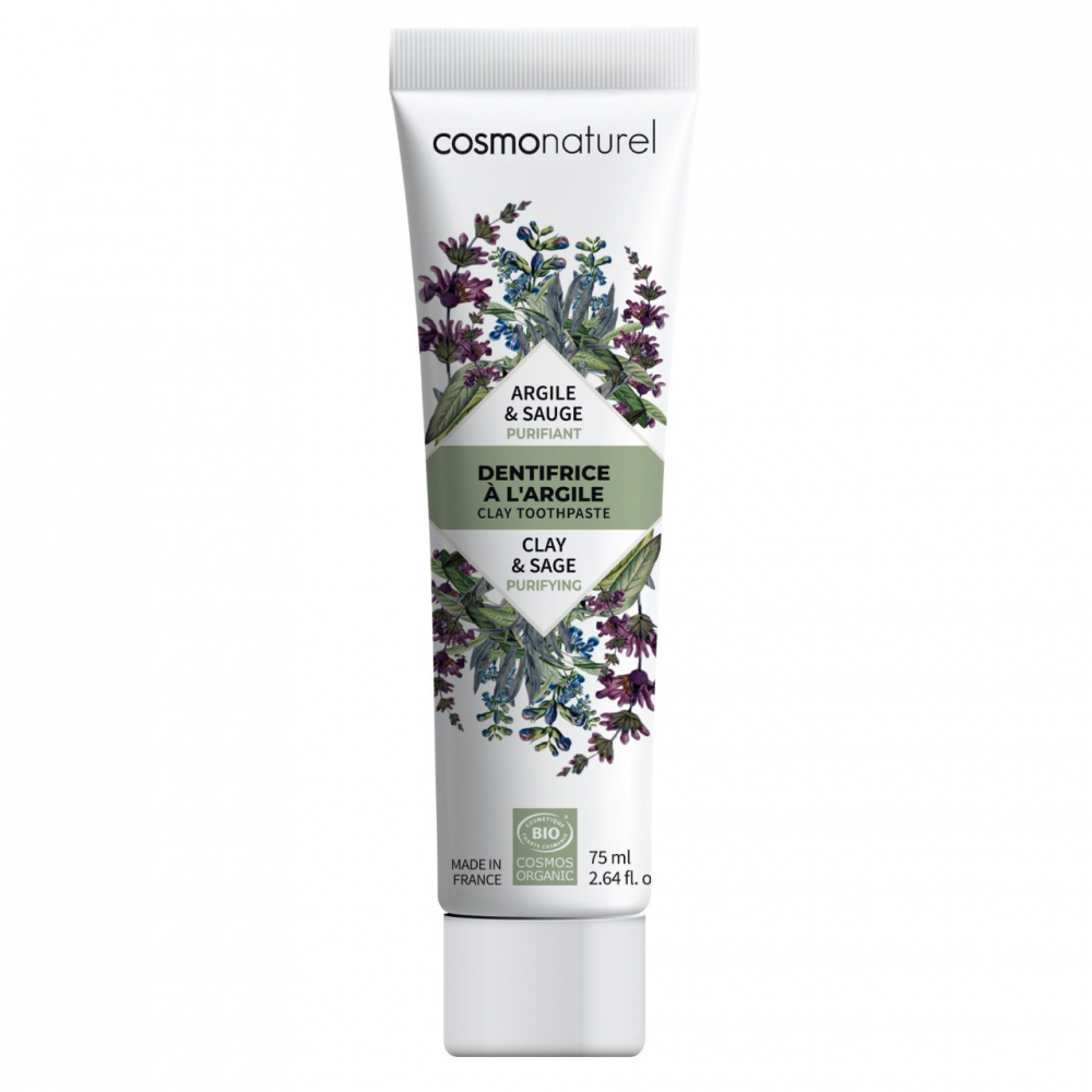Pasta Dinti Bio Cosmo Naturel cu Argila 75ml - imagine 2