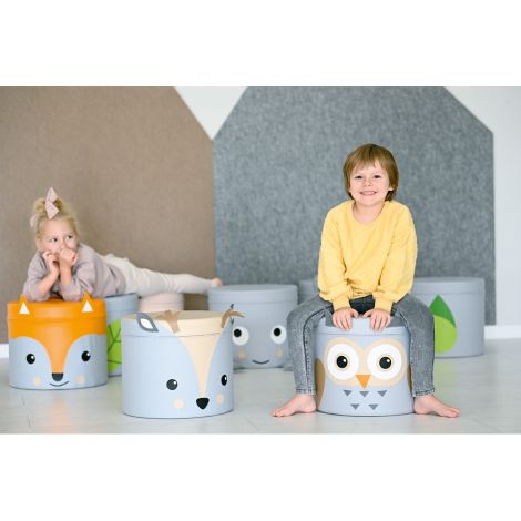 Puf Bufniță Moje Bambino - Taburet Decorativ Copii - imagine 4
