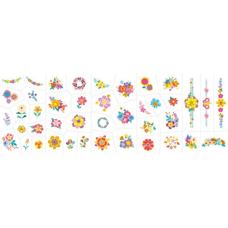 Stickere Unghii și Tatuaje Flori Avenir | 260+ Modele - imagine 3