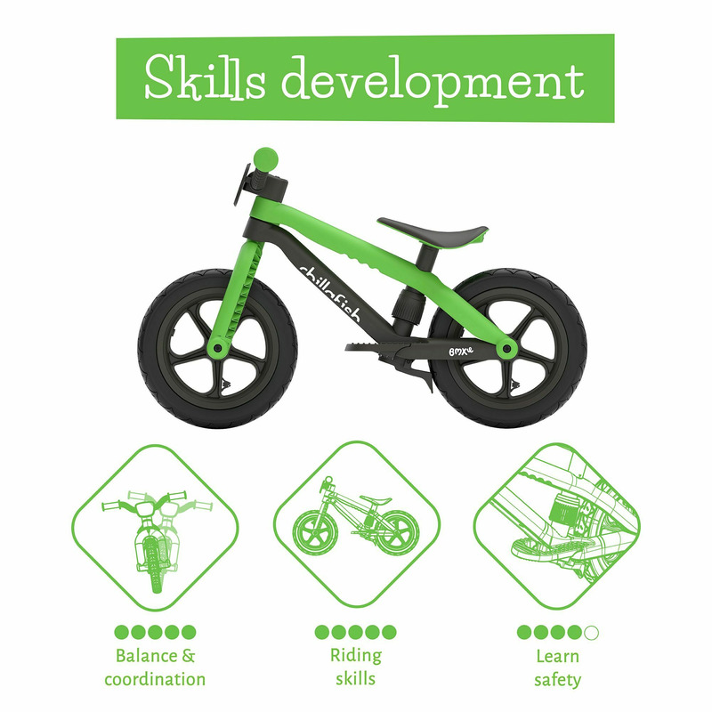 Chillafish BMXie 02 Kiwi | Bicicleta echilibru 12 inch - imagine 3