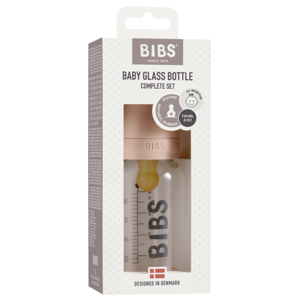 Bibs Set Biberon Sticlă 110ml Blush Anticolici - imagine 2