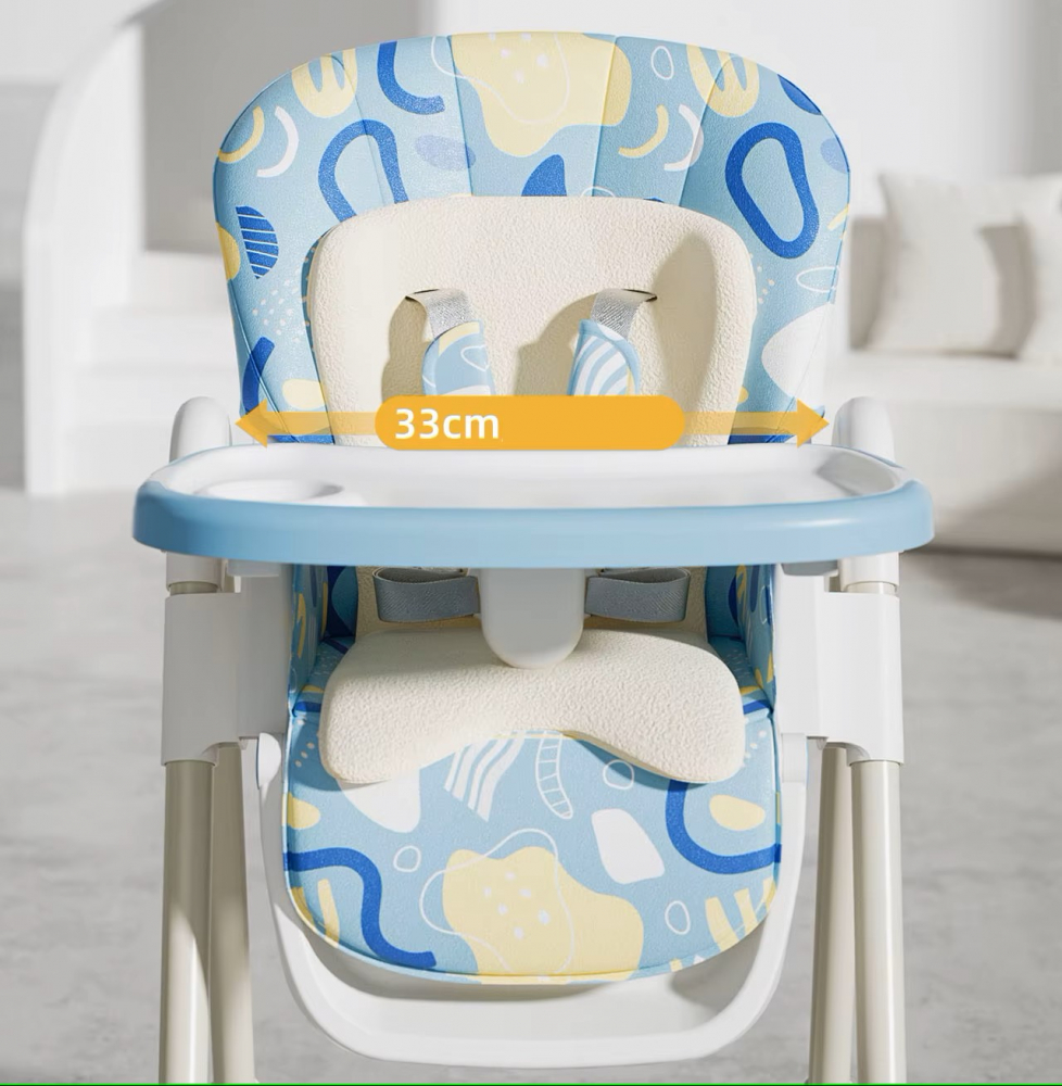 Scaun de masa Little Mom Grey, Pliabil, 6-36 luni - imagine 9