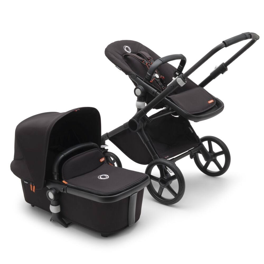Carucior Bugaboo Fox 2 in 1, Teren Variat, Black Midnight - imagine 2