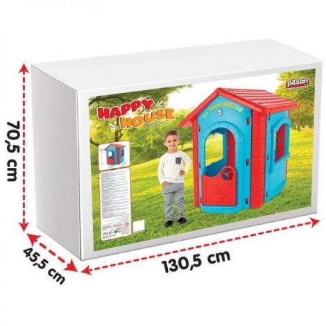 Casuta Exterior Pilsan HAPPY HOUSE - Joacă Sigură - imagine 2