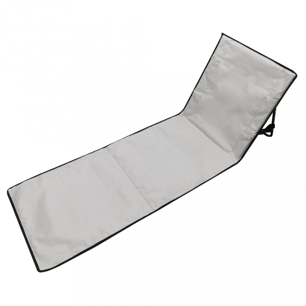 Sezlong plajă pliabil Ikonka Grey, rezistent și confortabil - imagine 8