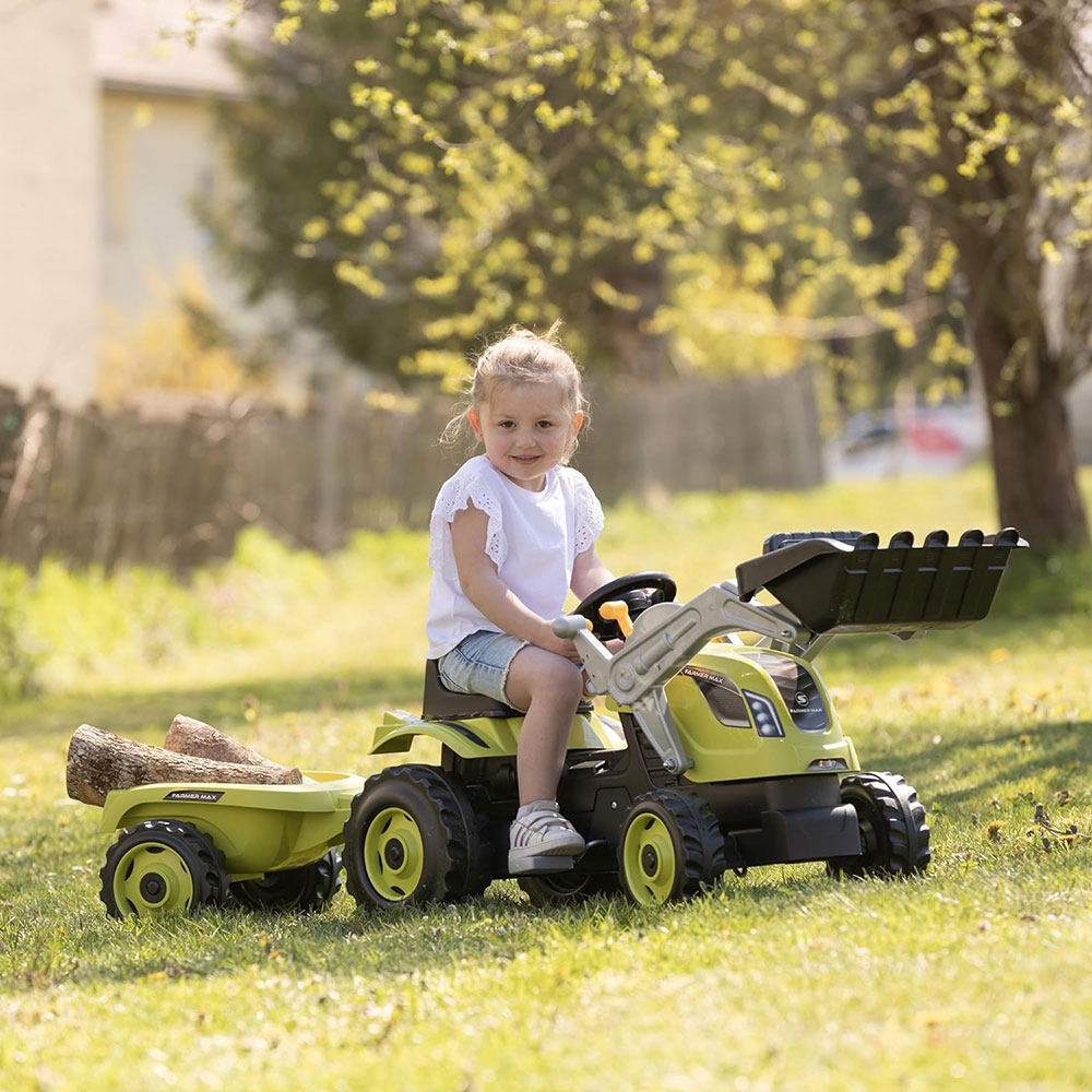 Tractor Smoby Farmer Max cu Remorca - imagine 3