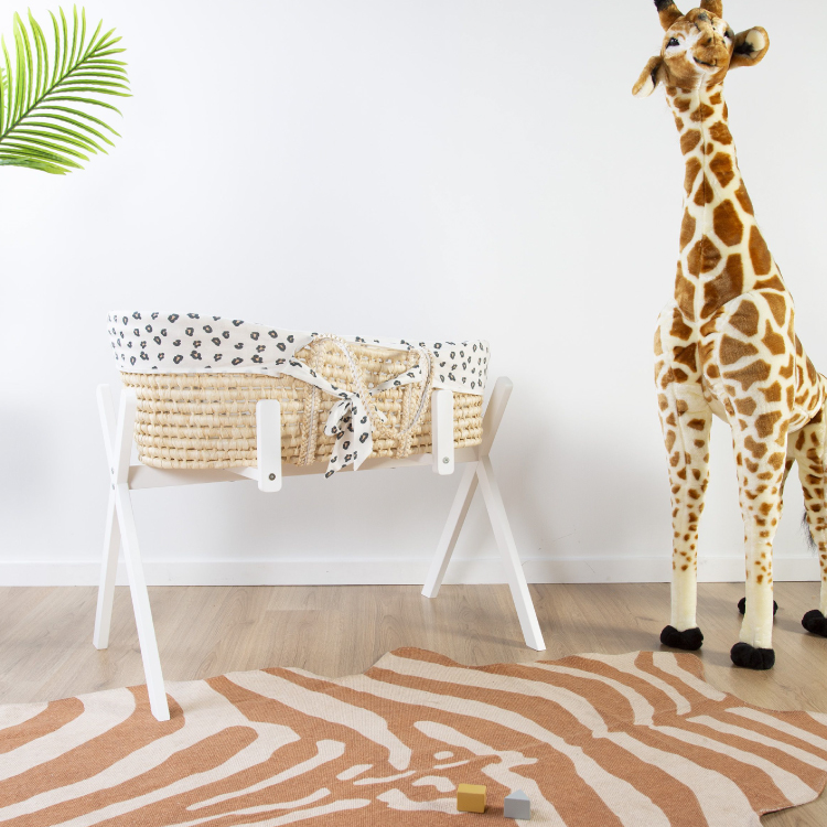 Covor Bumbac Childhome Zebra Nude 145x160 - imagine 3