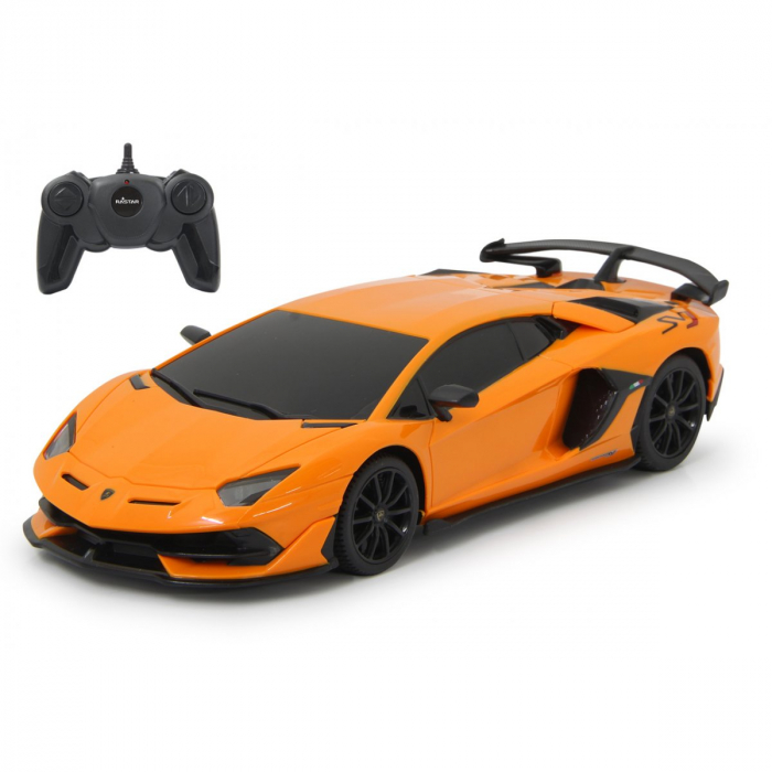 Masina RC Lamborghini Aventador SVJ Portocaliu 1:24 Rastar