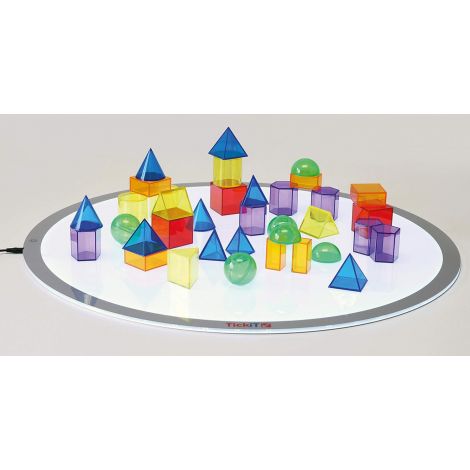 Tickit Set 36 Corpuri Geometrice Translucide - imagine 5