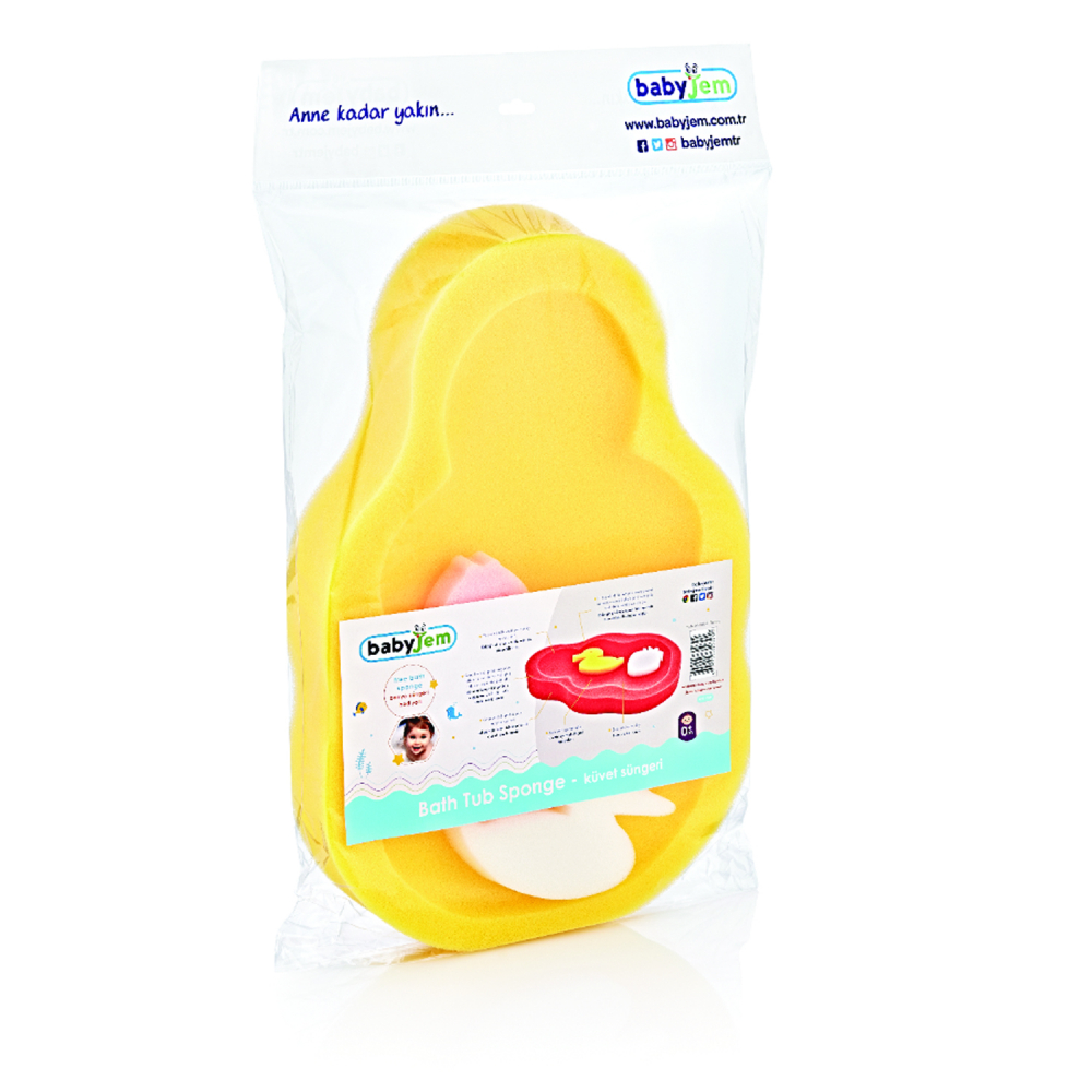 Burete Suport Baie BabyJem Yellow | Siguranță Baie - imagine 3