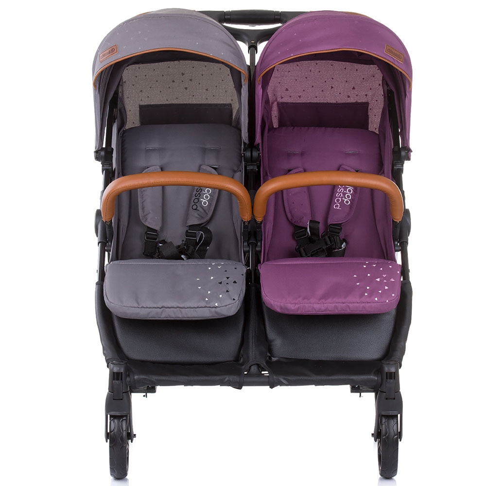 Carucior Gemeni Chipolino Passo Doble Lilac - imagine 2